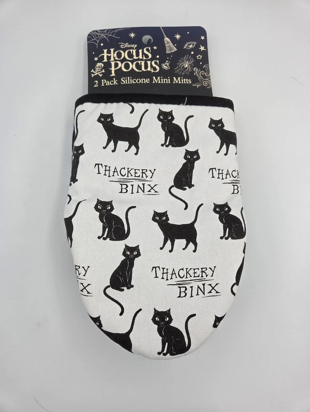 Disney Hocus Pocus Thackery Binx Oven Mini Mitts Set Of 2 Nwt